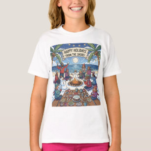 Sneeuw aan de kust t-shirt