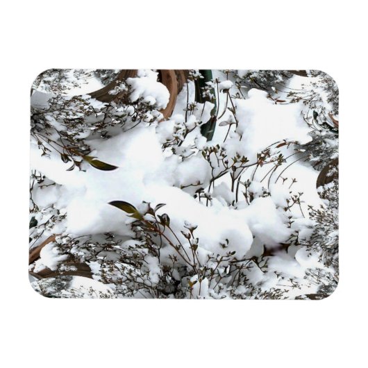 Sneeuw Abstract Magneet (Horizontaal)