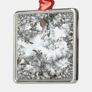 Sneeuw Abstract Metalen Ornament
