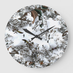Sneeuw Abstracte Grote Klok