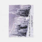 Sneeuw bedekt fleece deken (Voorkant)