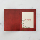 sneeuw bedekt met kerstmis feestdagen kaart (Binnen)