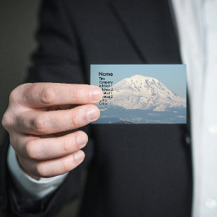 Sneeuw bedekt Mount Adams Landschap Visitekaartje