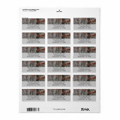 sneeuw bedekte eikenbomen WinterNatuur fotografie Etiket (Full Sheet)