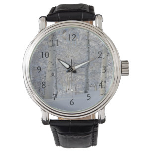 Sneeuw bedekte Espen, Beartrap-Desolation Ridge Horloge