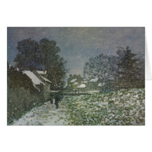 Sneeuw bij Argenteuil door Claude Monet