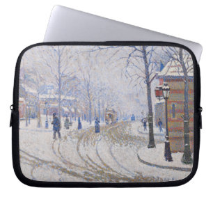 Sneeuw, Boulevard de Clichy, Parijs, 1886 Laptop Sleeve
