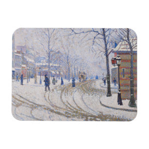 Sneeuw, Boulevard de Clichy, Parijs, 1886 Magneet