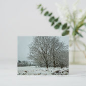 sneeuw briefkaart (Staand voorkant)