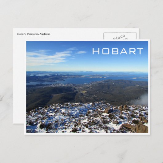 sneeuw briefkaart (Voorkant / Achterkant)