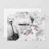 sneeuw briefkaart (Voorkant / Achterkant)