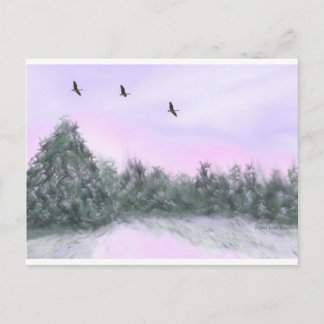 sneeuw briefkaart