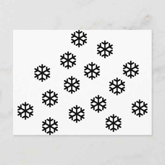 sneeuw briefkaart (Voorkant)
