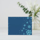 sneeuw briefkaart (Staand voorkant)