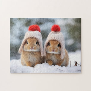 Sneeuw Bunnies Puzzel