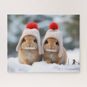 Sneeuw Bunnies Puzzel