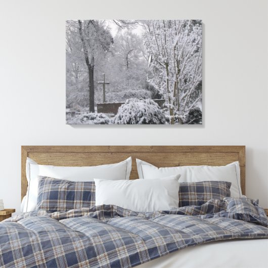 sneeuw canvas afdruk (Insitu (Slaapkamer))