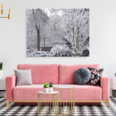 sneeuw canvas afdruk (Insitu (Woonkamer))