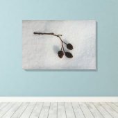 sneeuw canvas afdruk (Insitu (Houten vloer))