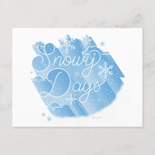 Sneeuw Dagen/Briefkaart Feestdagenkaart
