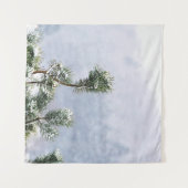 SNEEUW DEED GREEN LEAF TREE WANDKLEED (Voorkant (horizontaal))