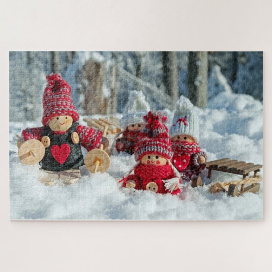 Sneeuw en dollen Puzzle Legpuzzel (Horizontaal)
