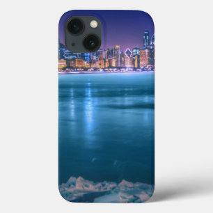 Sneeuw en ijs op het Michigameer in het Arctisch g iPhone 13 Hoesje