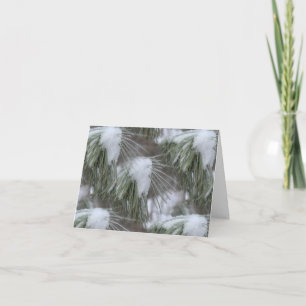 Sneeuw En Ijs Winter Natuur Fotografie Notitiekaartje