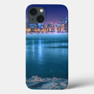 Sneeuw en ijs zijn overvloedig aanwezig op Lake Mi iPhone 13 Hoesje