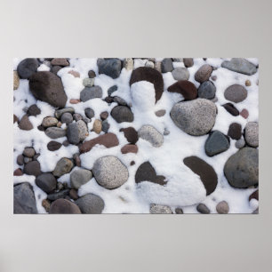 Sneeuw en rotsen, Mt. Rainier National Park 2 Poster