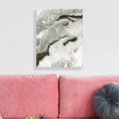 Sneeuw- en wolkenstraten canvas afdruk (Insitu (Woonkamer))