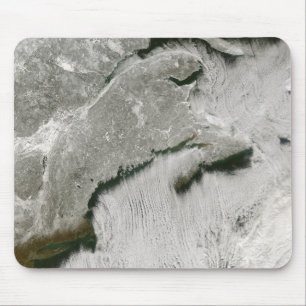 Sneeuw- en wolkenstraten muismat