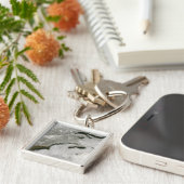 Sneeuw- en wolkenstraten sleutelhanger (Zijkant)