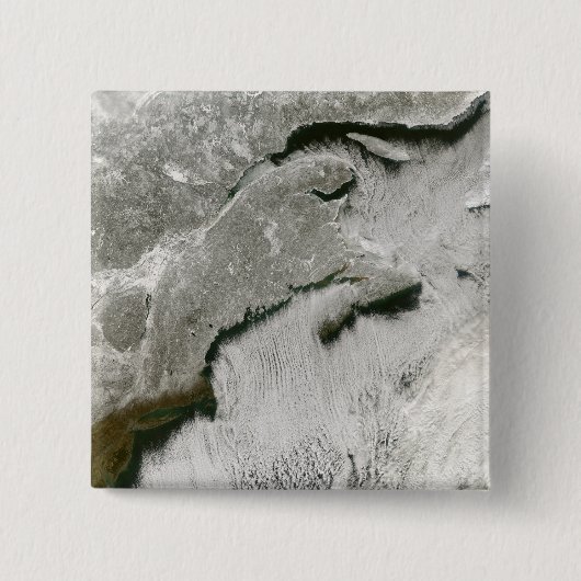 Sneeuw- en wolkenstraten vierkante button 5,1 cm (Voorkant)