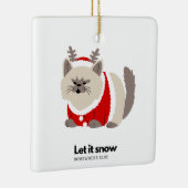 Sneeuw ergens anders keramisch ornament (Rechts)