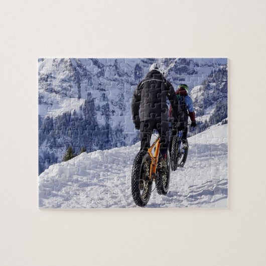 Sneeuw Fatbikes Mountain Bikes Bicycles Fietsen Legpuzzel (Horizontaal)