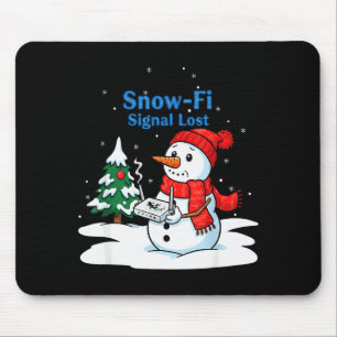 Sneeuw-fi Signaal Verloren Grappige Kerstman Wifi Muismat