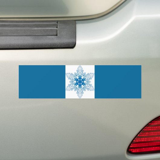 sneeuw_flake bumpersticker (Op auto)