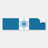 sneeuw_flake bumpersticker (Voorkant)