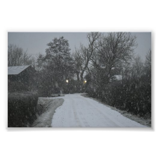 sneeuw foto afdruk (Voorkant)