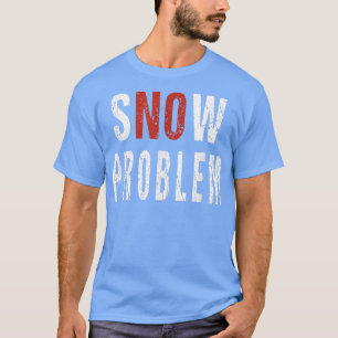 Sneeuw geen probleem bij het werken met een remlog t-shirt