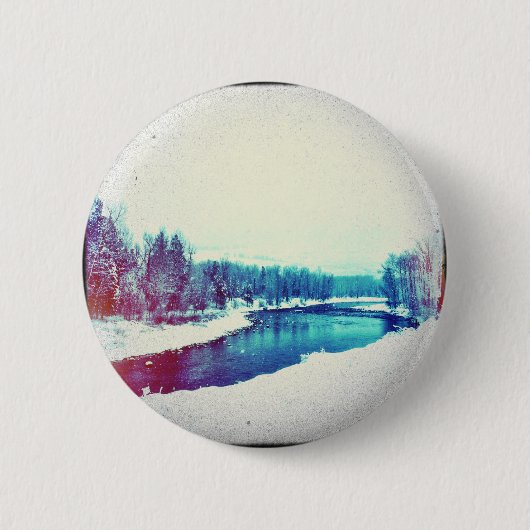 sneeuw H2O Ronde Button 5,7 Cm (Voorkant)