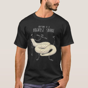 Sneeuw Hognose Slang Anatomie Grappig Schattig Hui T-shirt