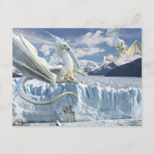 Sneeuw Ijs Witte Draken Gletsjer Briefkaart