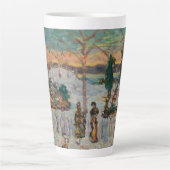 Sneeuw in april door Maurice Prendergast,  kunst Latte Mok (Voorkant)