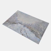 Sneeuw in Argenteuil (van Claude Monet) Deurmat (Schuin)