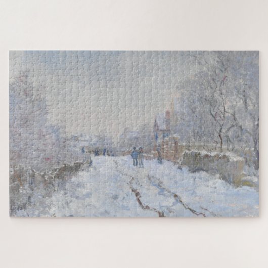 Sneeuw in Argenteuil (van Claude Monet) Legpuzzel (Horizontaal)