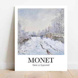 Sneeuw in Argentinië door Claude Monet Poster