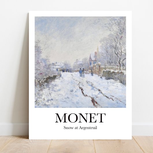 Sneeuw in Argentinië door Claude Monet Poster