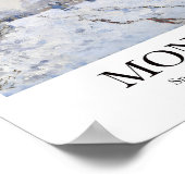 Sneeuw in Argentinië door Claude Monet Poster (Hoek)